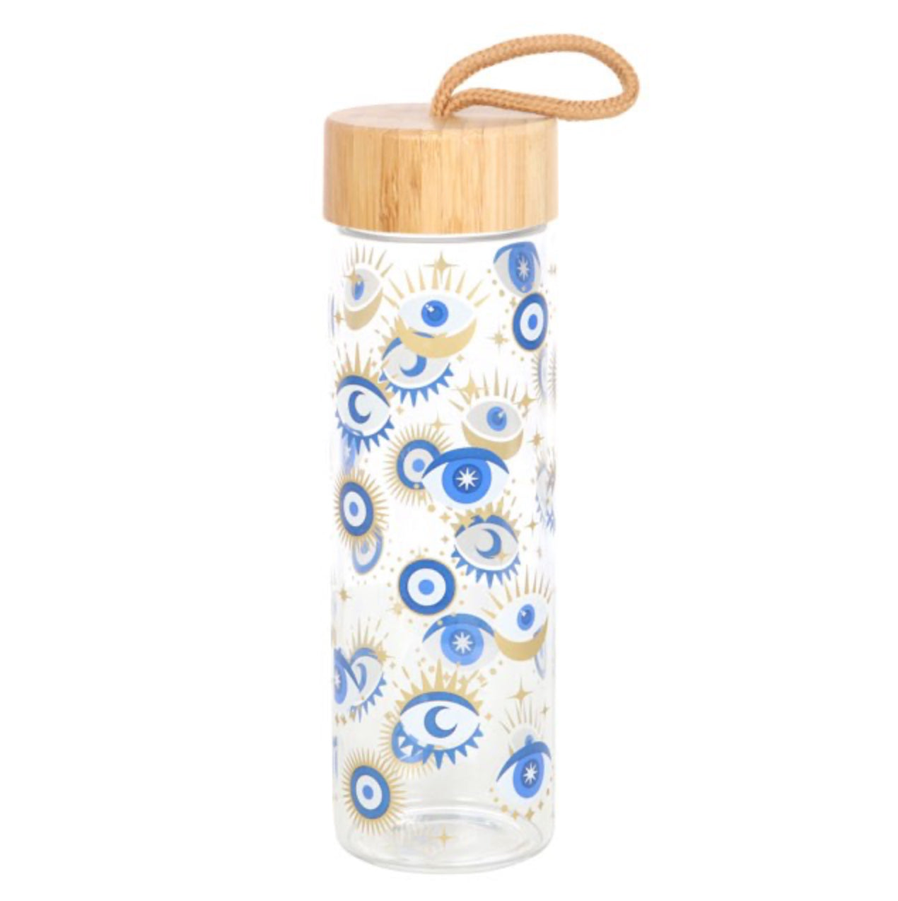 All Seeing Eye Reusable Glass Water Bottle