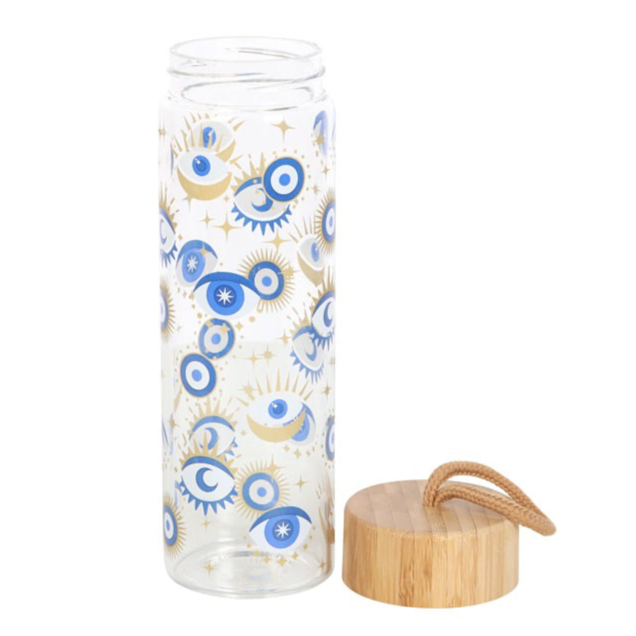 All Seeing Eye Reusable Glass Water Bottle