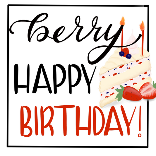 "Happy Birthday" Greeting Card